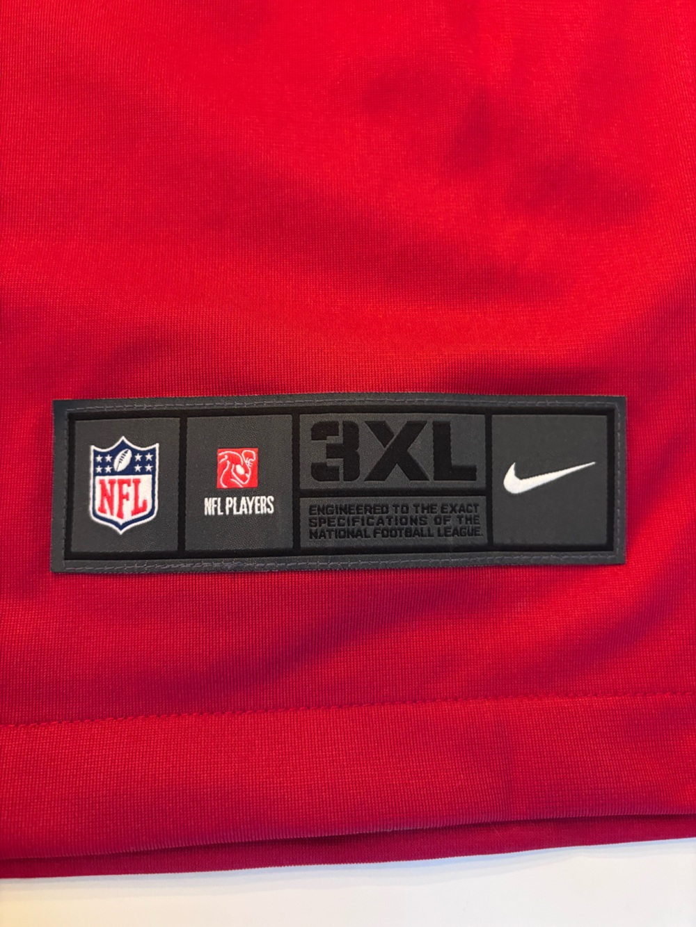 NFL Red Nike 3XL Player Patch Football Jersey - Picture 3 of 16